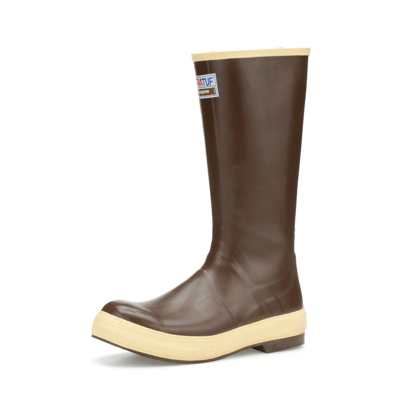 A photo of a Legacy Boot in copper and tan, against a white background